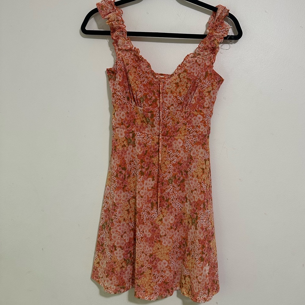 flowery short dress